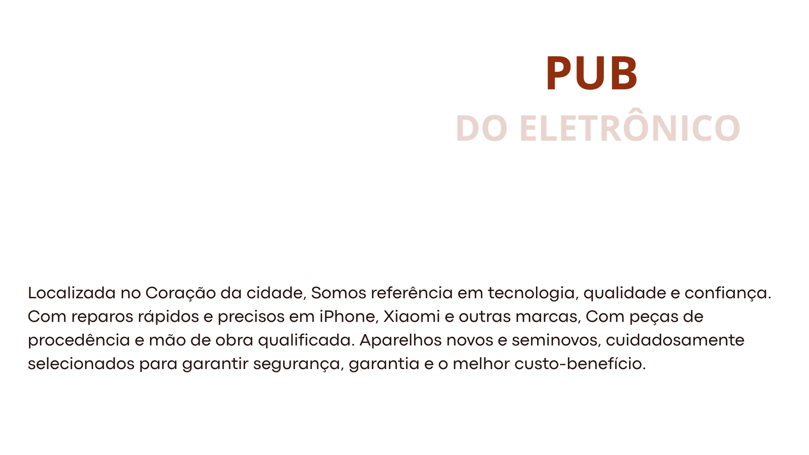 PUB DO ELETRÔNICO